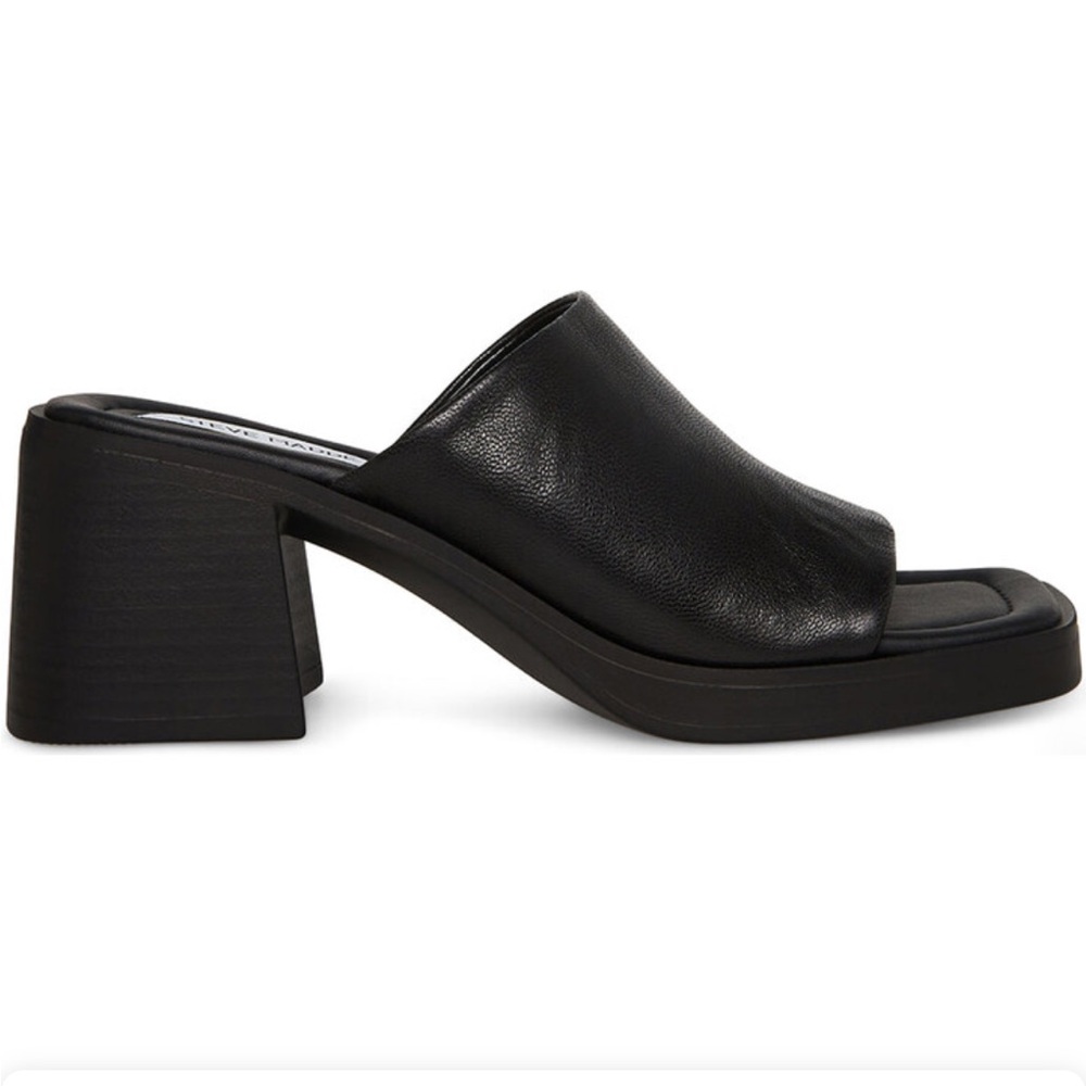Steve Madden Black Block Heel